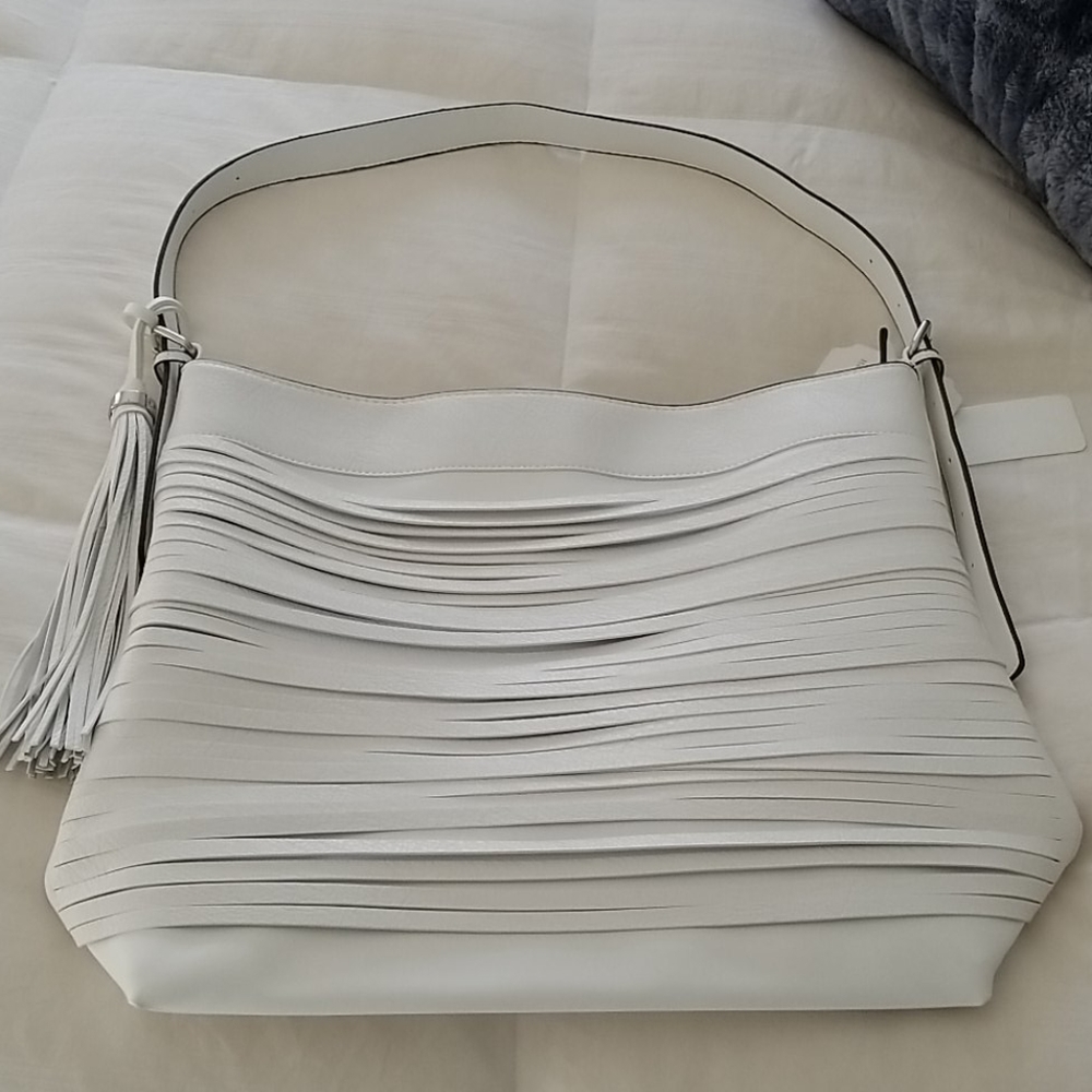 NWT Vegan leather white purse